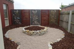 Court yard rock work