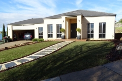 Landscape ft. DNA certified Sir Walter Buffalo instant lawn and bluestone  tile
