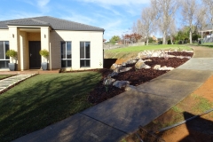 Tiered rock garden beds