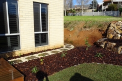 Garden bed prep. by the Gaffke's crew